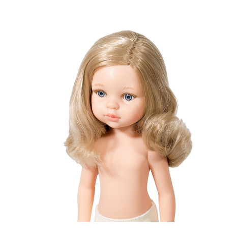 Кукла Карла б/о, 32 см ( волнистые волосы, без челки, глаза серые)